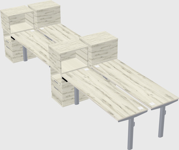 Shared electric desk + cabinet