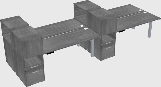 Shared electric desk + cabinet