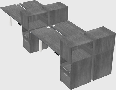Shared electric desk + cabinet
