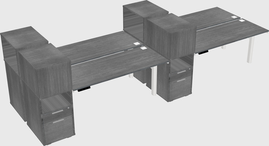 Shared electric desk + cabinet