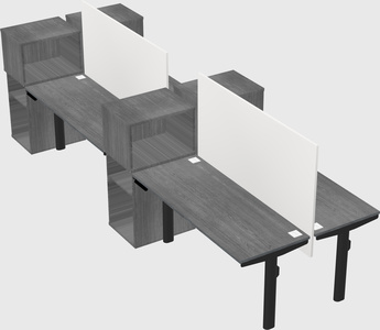 Shared electric desk + cabinet