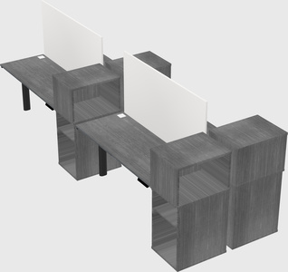 Shared electric desk + cabinet