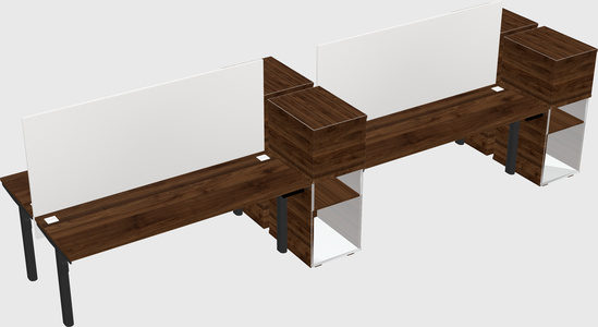 Shared electric desk + cabinet