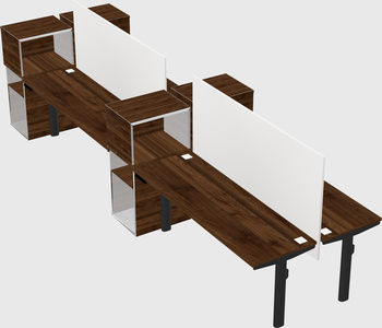 Shared electric desk + cabinet