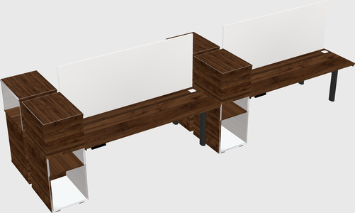 Shared electric desk + cabinet