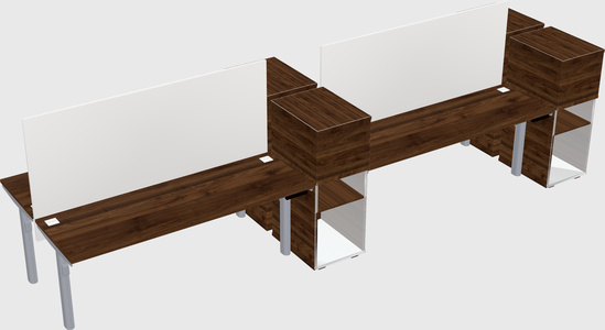 Shared electric desk + cabinet
