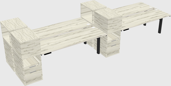 Shared electric desk + cabinet
