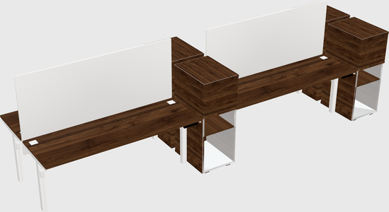 Shared electric desk + cabinet