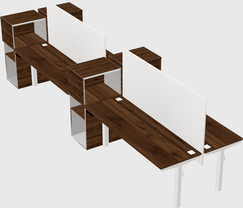 Shared electric desk + cabinet