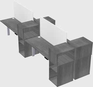 Shared electric desk + cabinet