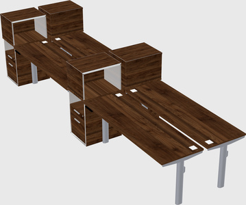 Shared electric desk + cabinet