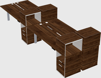 Shared electric desk + cabinet