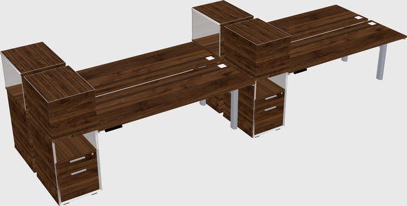 Shared electric desk + cabinet