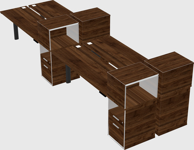 Shared electric desk + cabinet