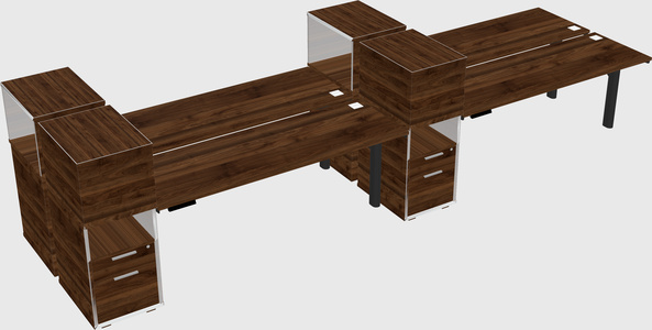 Shared electric desk + cabinet