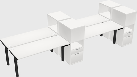 Shared electric desk + cabinet
