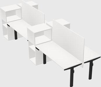 Shared electric desk + cabinet