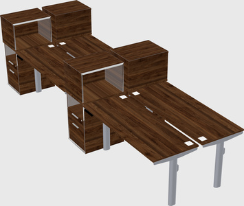 Shared electric desk + cabinet