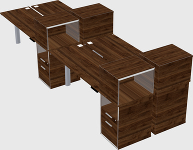 Shared electric desk + cabinet