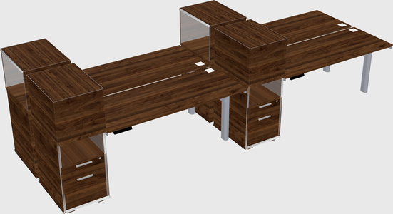 Shared electric desk + cabinet