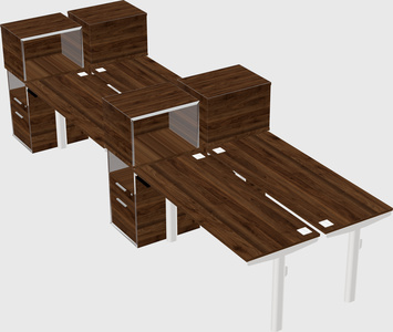 Shared electric desk + cabinet