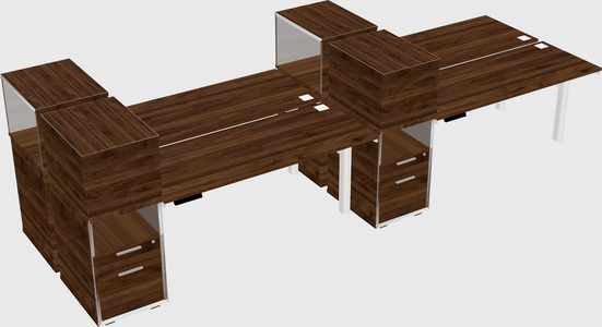 Shared electric desk + cabinet