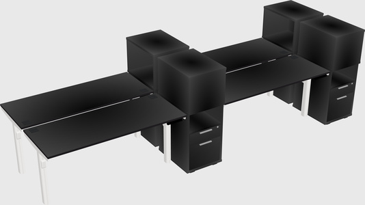 Shared Electric Desk + Cabinet