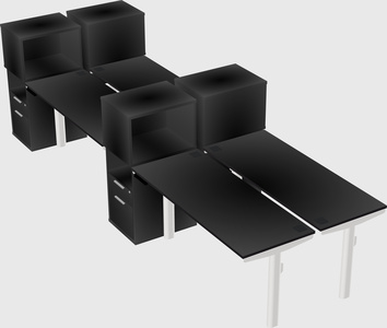 Shared electric desk + cabinet