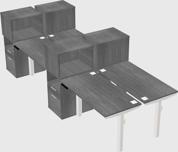 Shared electric desk + cabinet