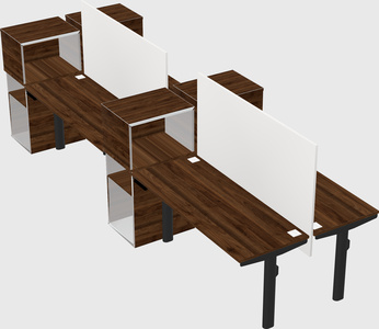 Shared electric desk + cabinet