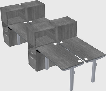 Shared electric desk + cabinet