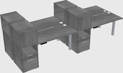 Shared electric desk + cabinet