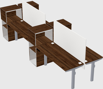 Shared electric desk + cabinet