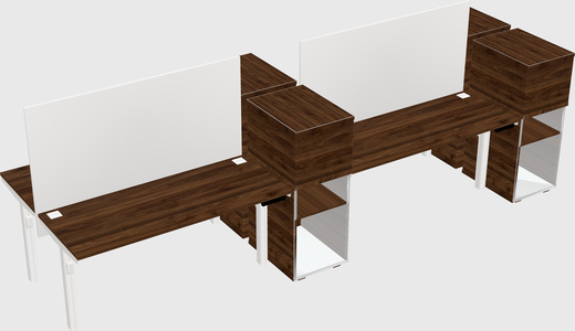 Shared electric desk + cabinet
