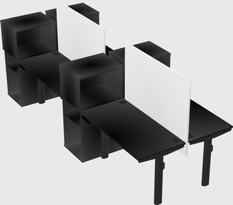 Shared electric desk + cabinet
