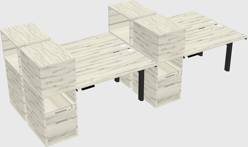 Shared electric desk + cabinet