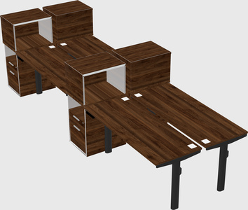 Shared electric desk + cabinet
