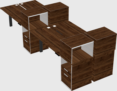 Shared electric desk + cabinet