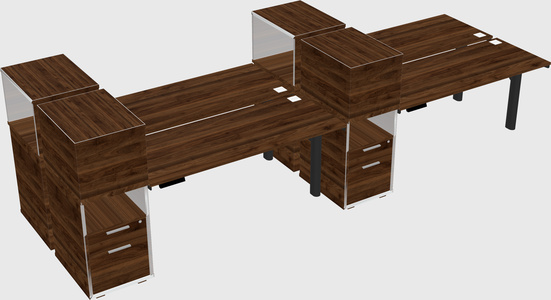 Shared electric desk + cabinet