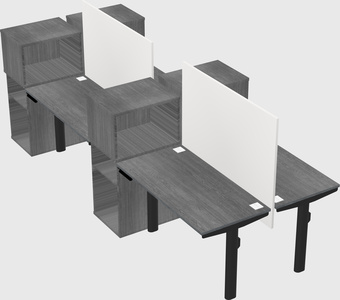 Shared electric desk + cabinet