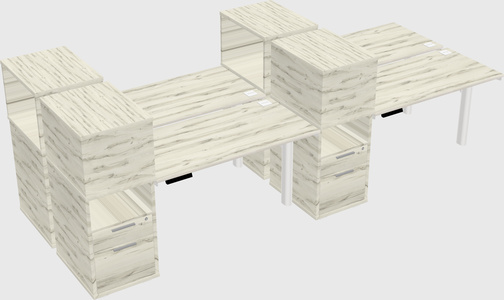 Shared electric desk + cabinet