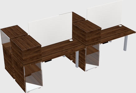 Shared electric desk + cabinet