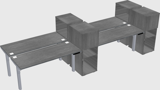 Shared electric desk + cabinet