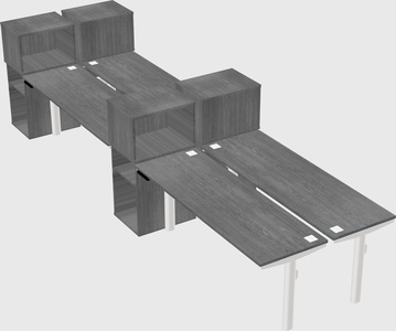 Shared electric desk + cabinet