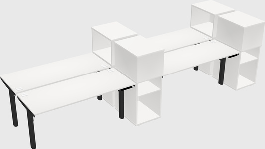 Shared electric desk + cabinet
