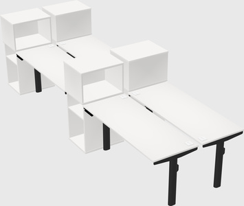 Shared electric desk + cabinet