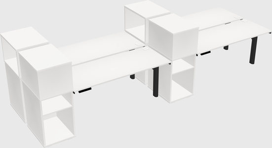 Shared electric desk + cabinet