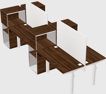 Shared electric desk + cabinet