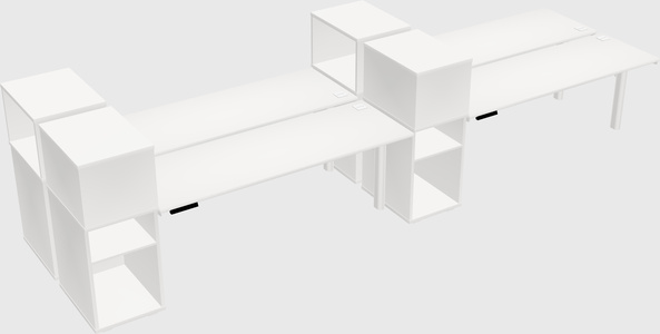 Shared electric desk + cabinet