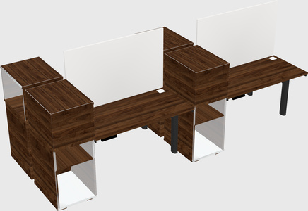 Shared electric desk + cabinet